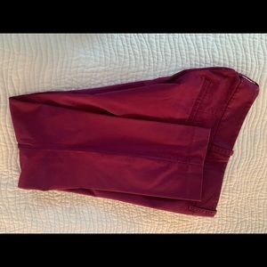 J Crew Wine Color Petite Khaki Pants